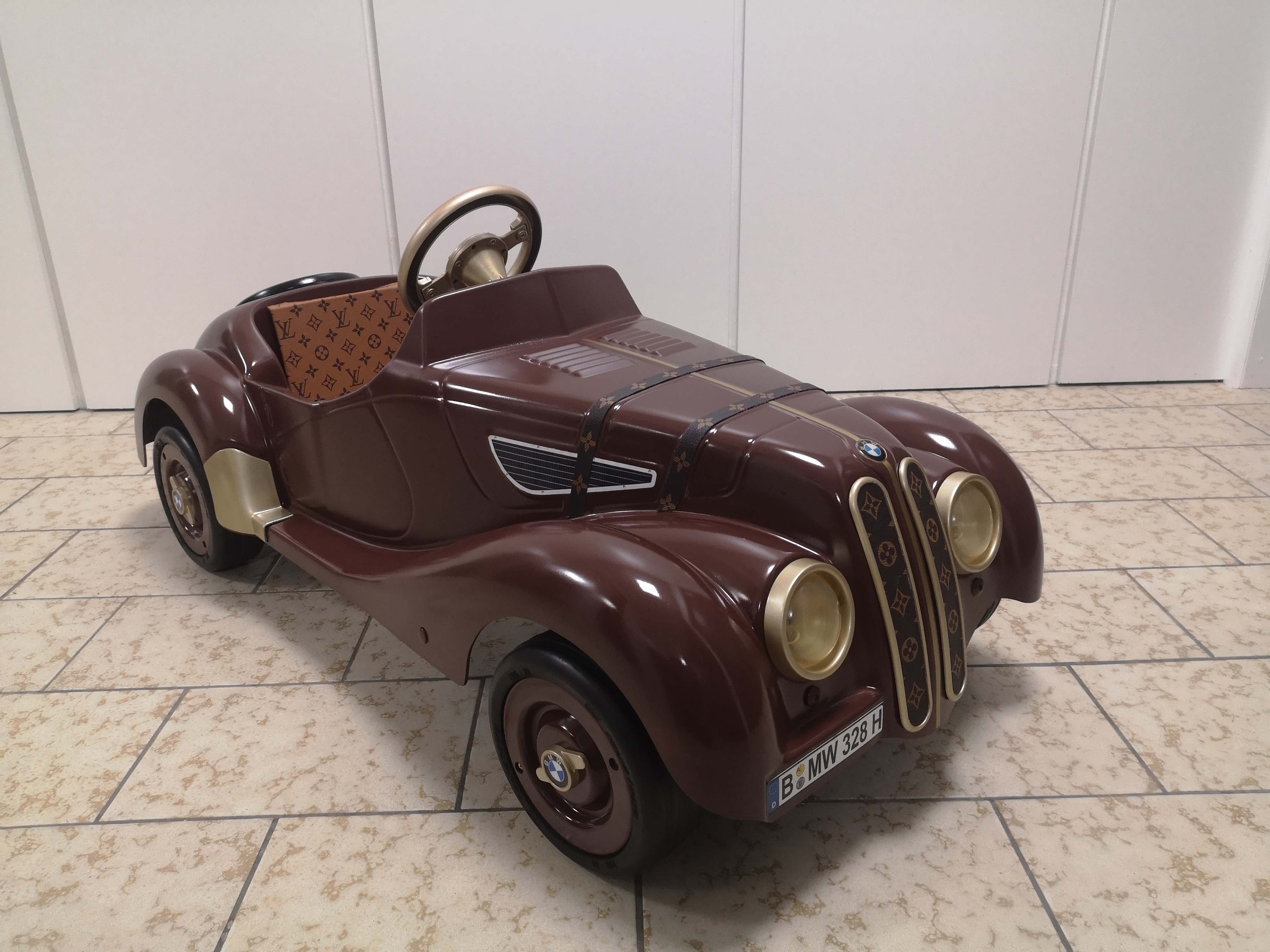 BMW vintage pedal car inspired by Louis Vuitton