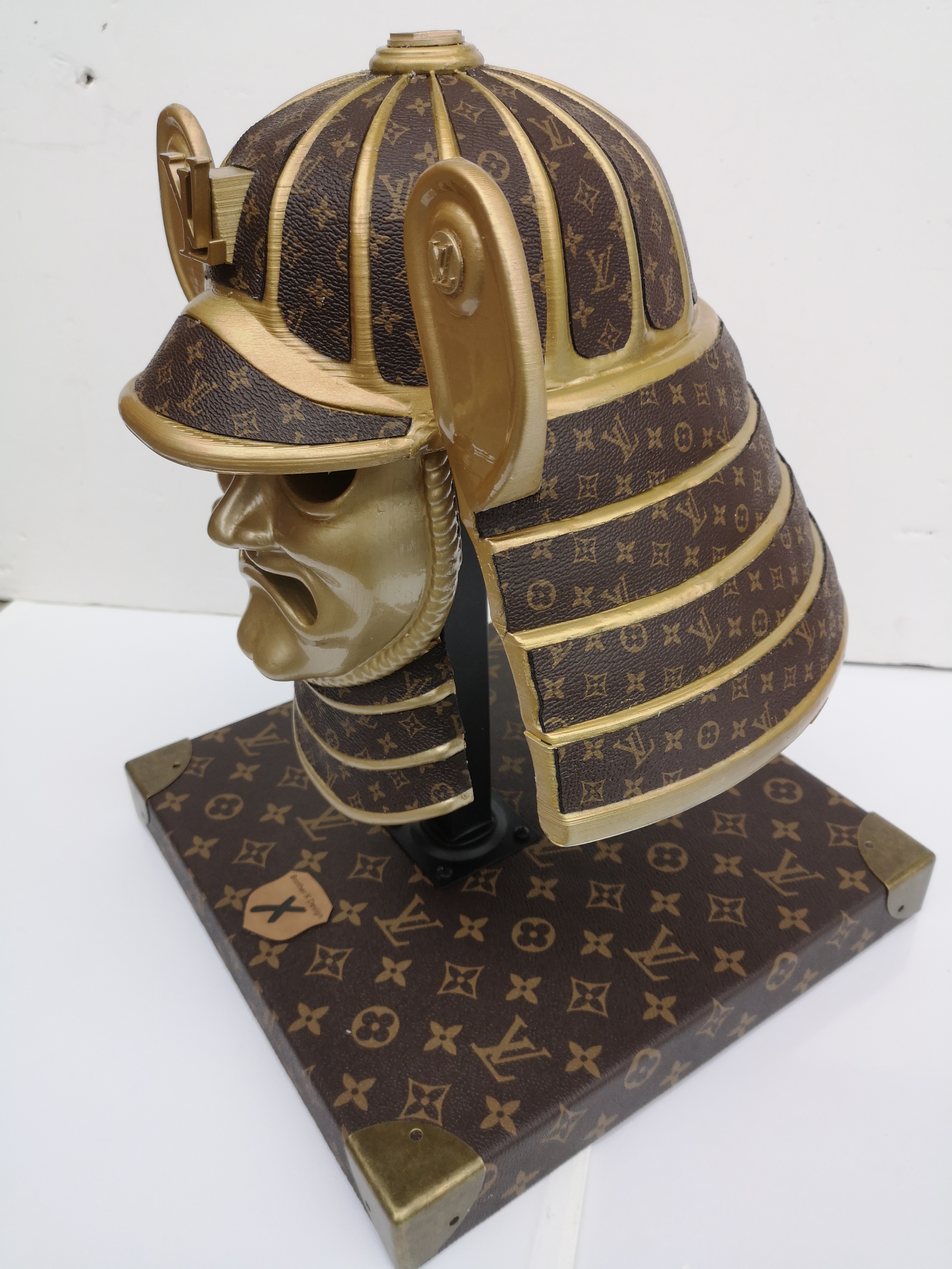 Samurai helmet inspired by Louis Vuitton