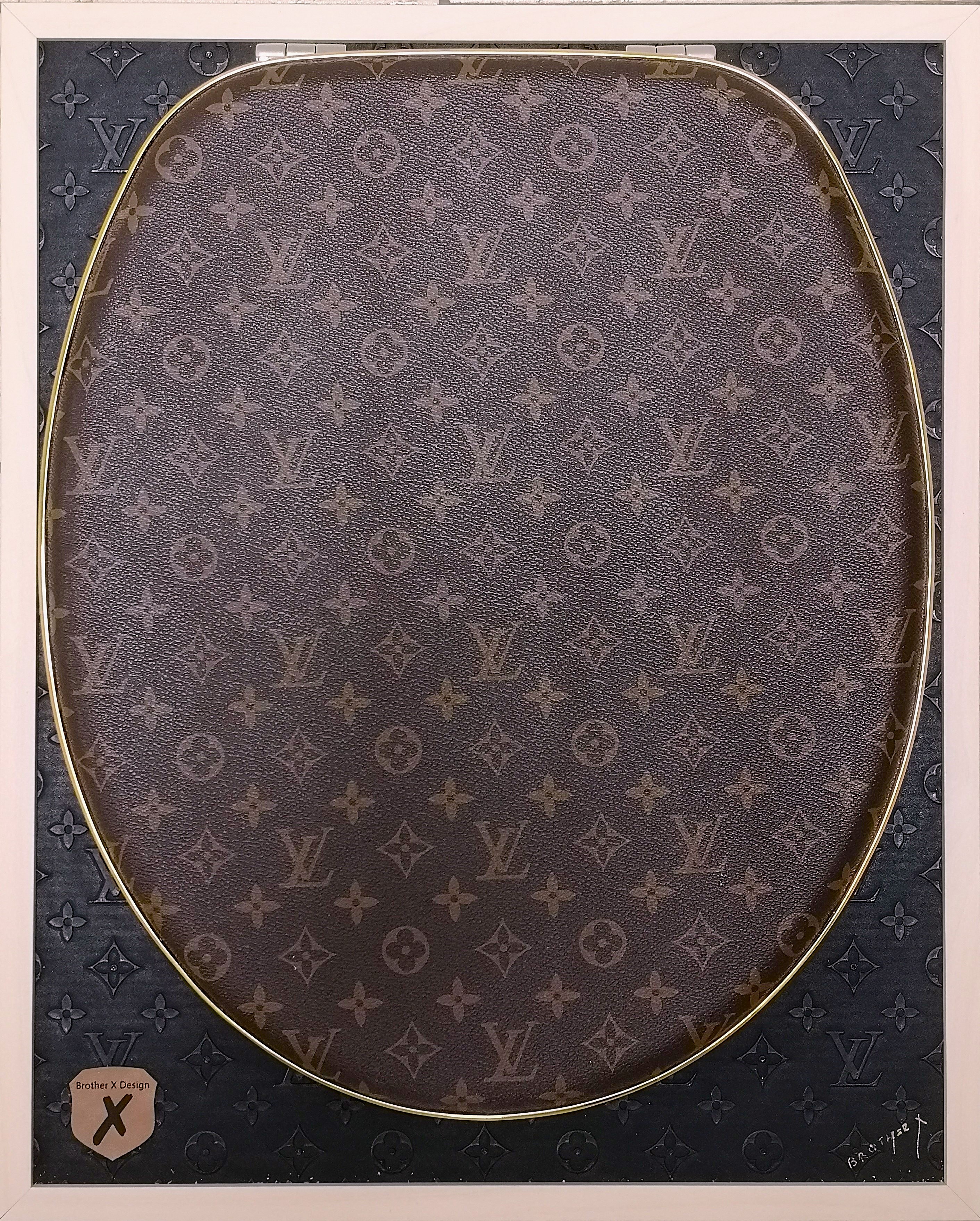 Toilet seat inspired by Louis Vuitton