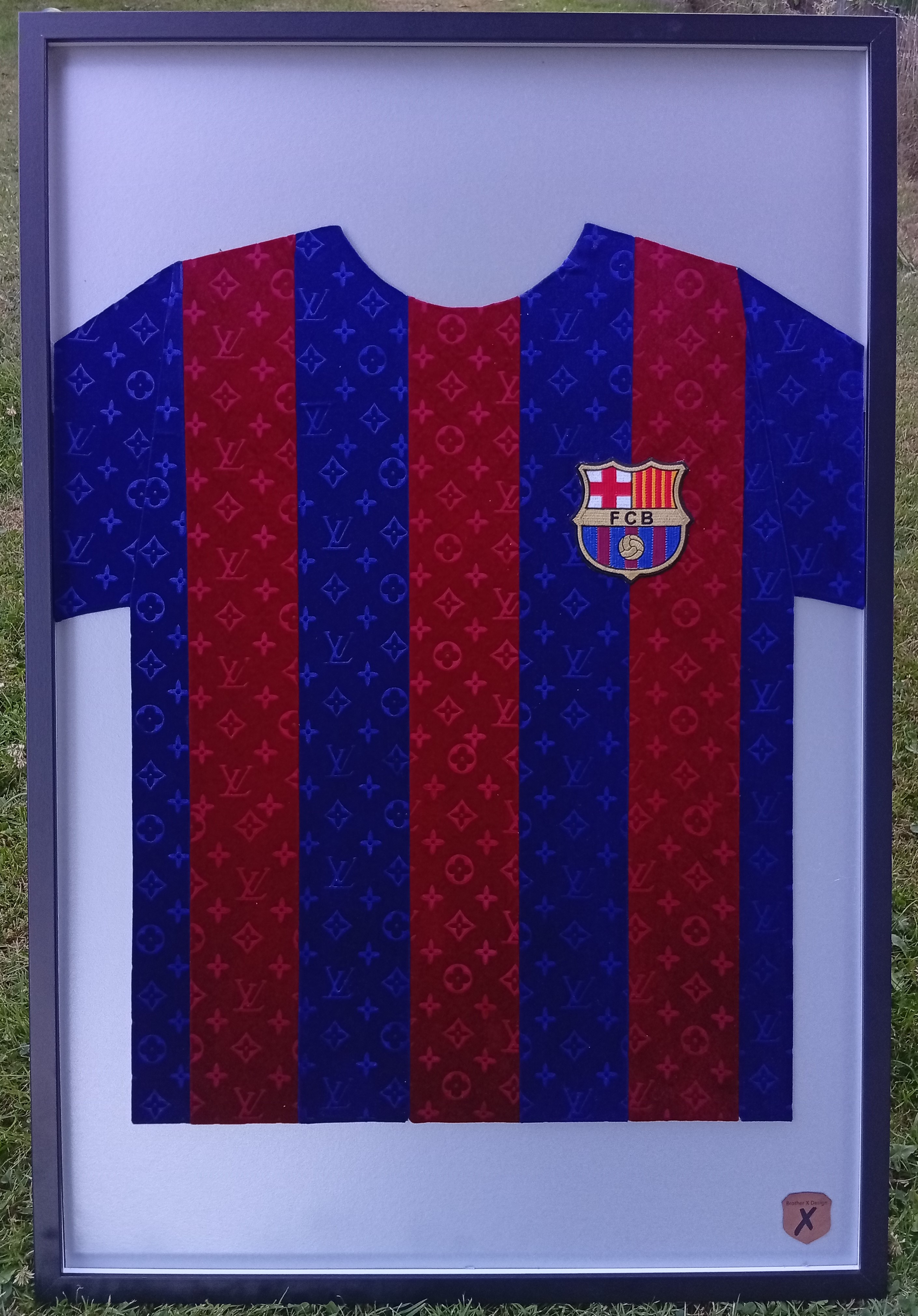  Prototype of a FC Barcelona Shirt in Louis Vuitton Edition — 3D pop art sculpture by Brother X